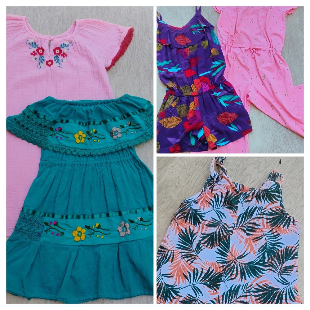 Girls Size 6 Boho Summer Bundle Lot of 5